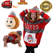 Ohio State Brutus Buckeye Snugible 2 in 1 Blanket Hoodie Pillow picture