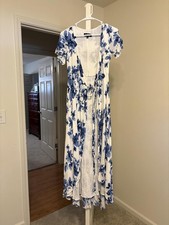 Lulus Women's Blue and White Dress picture