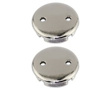 2x Bicycle Crank Dust Bike Caps Plastic Chrome – Pair (2pcs). picture