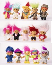 Russ Vintage Troll Dolls from the 80's & 90's - 30 items - 2 in to 9.5 in size picture