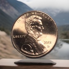 2001 D  Lincoln Memorial Cent  Uncirculated nice coin picture