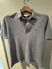 Lacoste Classic Fit Large Blue  100% Cotton Short Sleeve Logo Polo Men’s picture