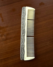 Vintage Antique Silver Plated Ornate Comb picture