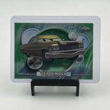 2026 Topps Chrome Disney Pixar Tex Dinoco #19 Green Mini Diamond 16/99 Parallel picture
