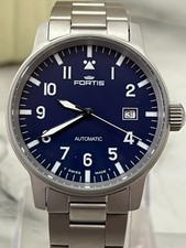 Fortis Flieger Automatic Men s Watch Blue Dial Swiss Made Pilot Watch picture