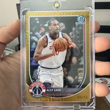 ALEX SARR 2025-26 Bowman GOLD  /50 Washington Wizards #99 picture