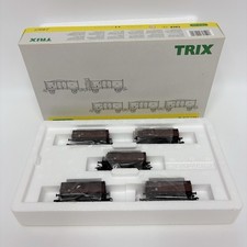Trix H0 24069 Kohlenwagen-Set 1950er DB Güterwagen Rarität neuwertig in OVP New picture