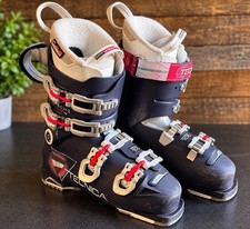 Tecnica Mach1 LVW Women’s Ski Boots Size 6-6.5 Medium Flex Navy/Red/White picture