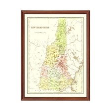 Old Map of New Hampshire 1838 - Vintage New Hampshire Art picture