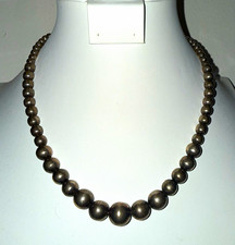 Vintage Navajo Sterling Multi-Strand and Single Beaded Necklaces Set picture