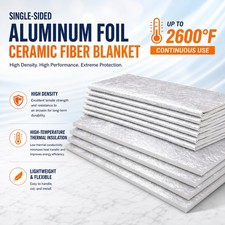 Ceramic Fiber High Temperature Insulation Blanket High Density Fireproof Thermal picture