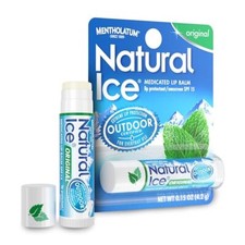 Natural Ice Lip Balm 0.15oz Pack of 12 SPF 15 Hydration for Dry Chapped Lips picture