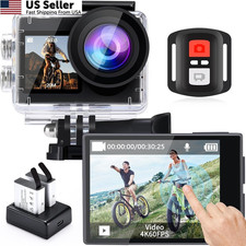 icefox i8 4K Action Camera, 20MP Sports Camera with EIS, 5X Zoom Jet Black picture
