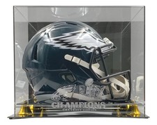 Jalen Carter Signed Eagles FS Replica Speed Helmet BAS w/ Super Bowl 59 LIX Case picture