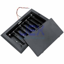 Eight/8X AA DIY Panel Mount Battery Holder Case Box 12V With Power Switch & Wire picture