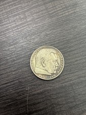 1936 F Germany 5 Reichsmark Silver coin- Paul von Hindenburg picture