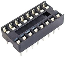 100 Pack 16 Pin Solder Tail Low Profile DIP IC Socket,0.79