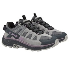 Hi-Tec Women's Hiking Shoes Trail Outdoor Lightweight Mesh Lace Up Gray NWT picture
