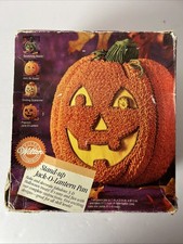 Wilton Halloween Stand Up JACK-O-LANTERN Pumpkin Witch Cake Pan 3D Vintage 1995 picture