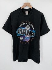 Vintage Utah Jazz 1998 NBA Finals T-Shirt Men’s XL Black Single Stitch Tee picture