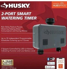 NEW Husky Smart 2-Port Watering Timer Hubspace Bluetooth Sprinkler Irrigation picture