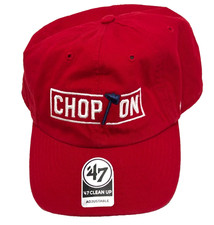 Atlanta Braves Baseball Cap Chop On Red '47 Brand Clean Up Adjustable Strapback picture