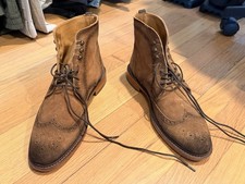 TAFT Clothing Saint Boots Brown Suede Size 10 picture
