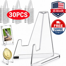 1-30Pcs Pack Clear Card Stands, Arcylic Card Display for Sports Graded picture