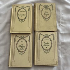 Set of four vintage antique French books picture