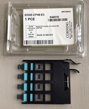 NEW Genuine Corning EDGE-CP48-E3 MTP Panel, FOUR Aqua Adaptors 546918  picture