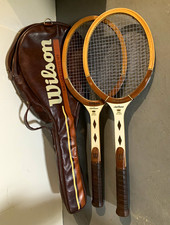 Vintage Wilson Jack Kramer Pro Staff  Matched Pair Bag and two JK PS Rackets picture