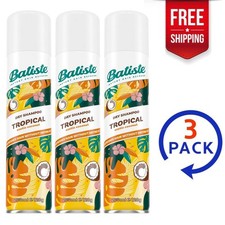 Batiste Dry Shampoo, Tropical Fragrance 200ml 3-Pack Instant Hair Refresh picture