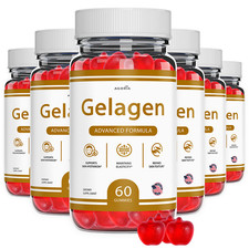 (6 Pack) Gelagen Gummy Advanced Skin Health Support Formula Gela Gen Gummies picture