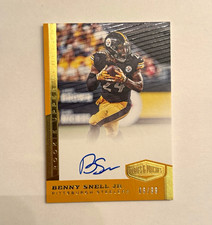 Panini 2019 Plates & Patches UE Auto RC Benny Snell Jr Steelers UE-BSN /99 picture