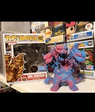 POP Godzilla 1987 King Ghidroah Super 6 inch cotton candy swirl custom painted  picture