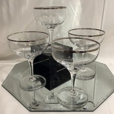 Lenox Solitaire Platinum Crystal 5” Champagne Glass - Set of 4 picture