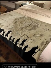 The Lord of The Rings Map of Middle Earth The Fellowship Soft Throw Blanket picture