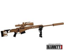 GoatGuns 1/4 Scale Die Cast Barrett MK22 Sniper Gun MRAD Model Tan MK22-TAN picture