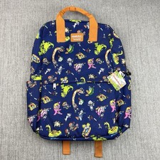 Loungefly Nickelodeon Original Cartoon Characters AOP Nylon Backpack 17 inches picture