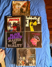 Black Sabbath CD Lot 6 Albums ST Paranoid Master of reality vol4 sabotage live picture