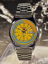 Vintage Seiko 5 Automatic Men's Wrist Watch, Day&Date Stainless steel band picture