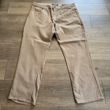 Jack of Spades High Roller Khaki Tan Straight Leg Comfort Fit Pants 42x30 picture