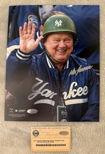 Don Zimmer Signed Original 8x10 Photo w/COA (Steiner Sports) New York Yankees  picture