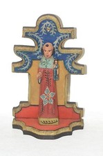 ST. ANTHONY ON STAND GUATEMALAN FOLK ART   picture