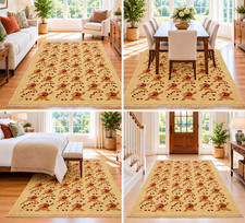 NATURAL WOOL Old Oriental Rugs, Hand Woven,knotted size Approximately4'8