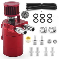 Oil Catch Can Kit Reservoir Baffled Tank with Breather Filter Universal Aluminum picture