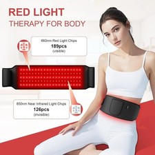 Rechargeable Red Infrared Light Therapy Belt Wrap 660nm 850nm Timer picture