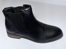 Vance Co. Men's Garrett Cap Toe Chelsea Boot Black US 14 picture