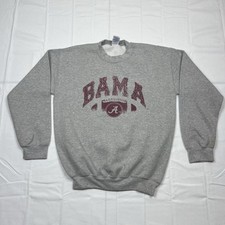 Vintage Alabama Crimson Tide Sweatshirt Mens Medium Gray NCAA Crewneck Y2K picture