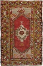 Vintage Turkish Oushak Rug 3'5 X 5'1 E22940 picture